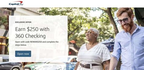 Capital One 360 Promotions: up to $250 for Checking Accounts.